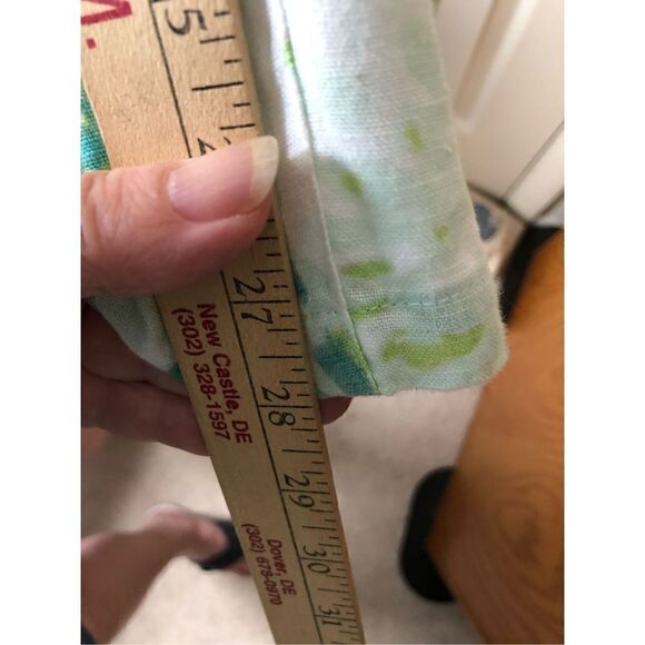 Chico’s Linen Tropical Slacks L - Picture 11 of 12